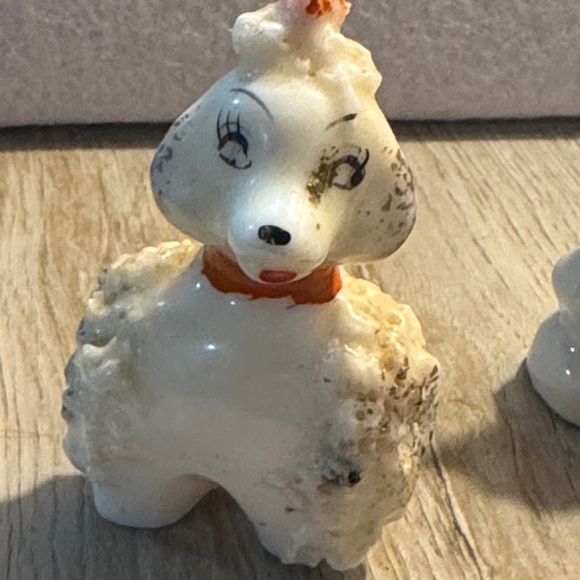 Vintage spaghetti poodle and Japan Terrier Ceramic Dog Figurines MCM - Picture 3 of 12